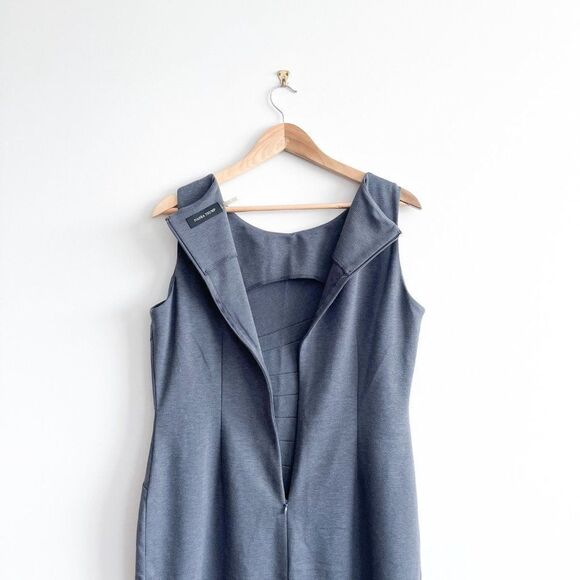 Ivanka Trump Women's Dress Knit Sleeveless Gray Fitted Plus Size 14 - Picture 8 of 9